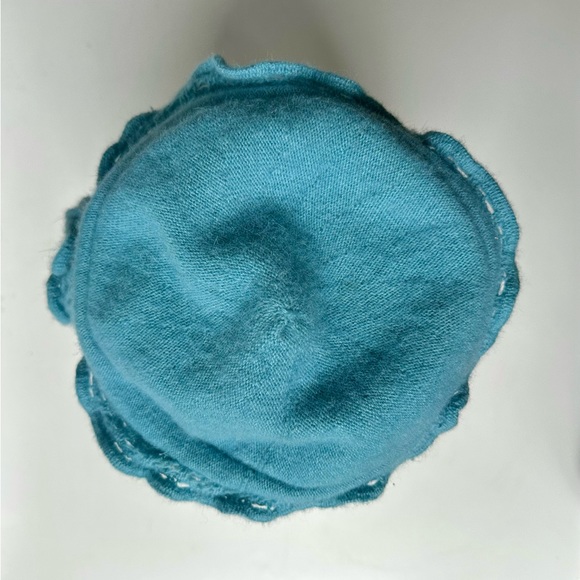 EUC Parkhurst Lamb wool & Angora Hat, Turquoise - Picture 5 of 11